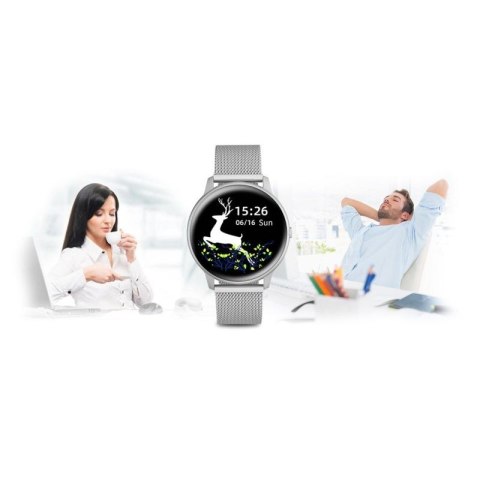 Damski SMARTWATCH G. Rossi SW015-3 Srebrny G.ROSSI