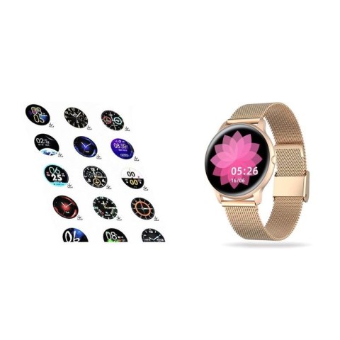 Damski SMARTWATCH G.Rossi SW015-4 Różowe złoto G.ROSSI