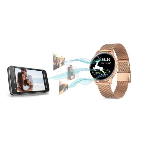 Damski SMARTWATCH G.Rossi SW015-4 Różowe złoto G.ROSSI