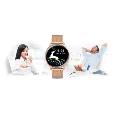 Damski SMARTWATCH G.Rossi SW015-4 Różowe złoto G.ROSSI