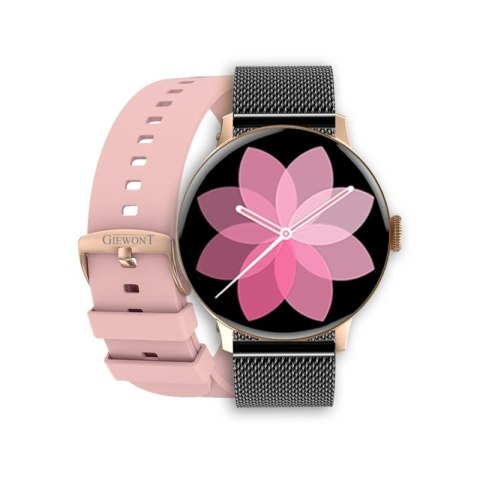 Smartwatch Damski GIEWONT Różowe Złoto Czarny GW330-4 Giewont