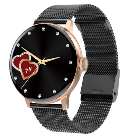 Smartwatch Damski GIEWONT Różowe Złoto Czarny GW330-4 Giewont
