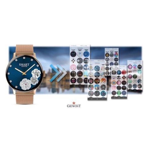 Smartwatch Damski GIEWONT Różowe Złoto GW330-1 Giewont