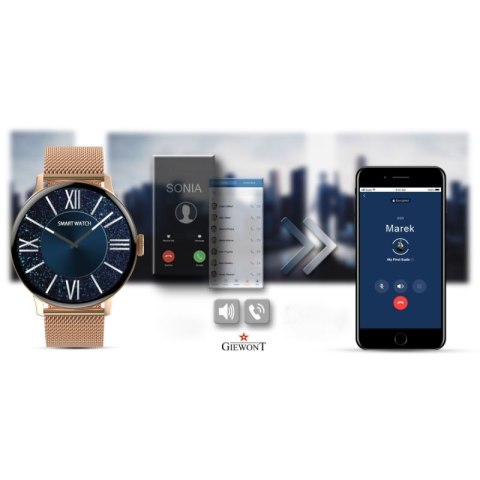 Smartwatch Damski GIEWONT Różowe Złoto GW330-1 Giewont