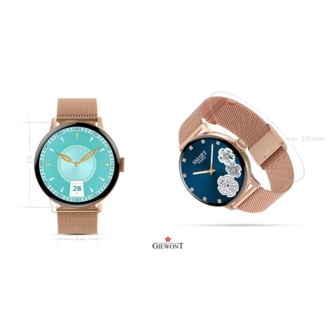 Smartwatch Damski GIEWONT Różowe Złoto GW330-1 Giewont