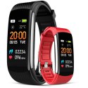 Smartwatch GIEWONT Czarno Czerwony 2 Paski GW200-1 Giewont