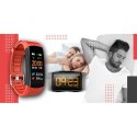 Smartwatch GIEWONT Czarno Czerwony 2 Paski GW200-1 Giewont