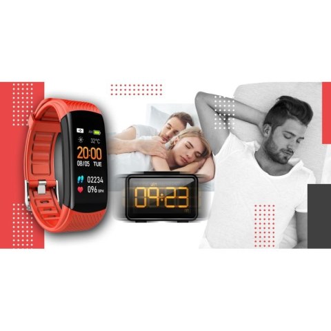 Smartwatch GIEWONT Czarno Czerwony 2 Paski GW200-1 Giewont