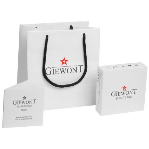Smartwatch GIEWONT Czarno Czerwony 2 Paski GW200-1 Giewont