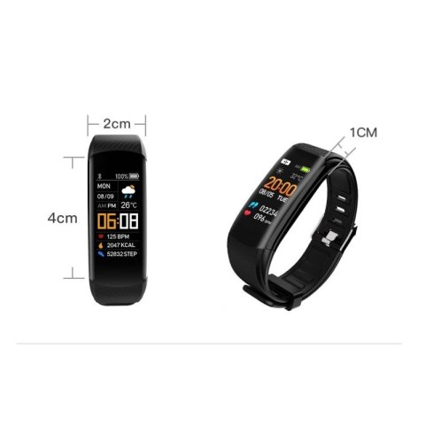 Smartwatch GIEWONT Czarno Czerwony 2 Paski GW200-1 Giewont