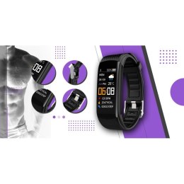 Smartwatch GIEWONT Czarno Fioletowy 2 Paski GW200-3 Giewont
