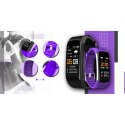 Smartwatch GIEWONT Czarno Fioletowy 2 Paski GW200-3 Giewont
