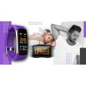Smartwatch GIEWONT Czarno Fioletowy 2 Paski GW200-3 Giewont