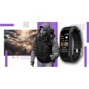 Smartwatch GIEWONT Czarno Fioletowy 2 Paski GW200-3 Giewont