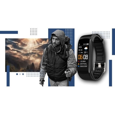 Smartwatch GIEWONT Czarno Granatowy 2 Paski GW200-6 Giewont