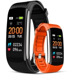 Smartwatch GIEWONT Czarno Pomarańczowy 2 Paski GW200-9 Giewont