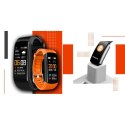 Smartwatch GIEWONT Czarno Pomarańczowy 2 Paski GW200-9 Giewont