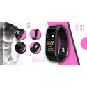 Smartwatch GIEWONT Czarno Różowy 2 Paski GW200-4 Giewont