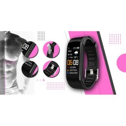 Smartwatch GIEWONT Czarno Różowy 2 Paski GW200-4 Giewont