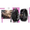 Smartwatch GIEWONT Czarno Różowy 2 Paski GW200-4 Giewont