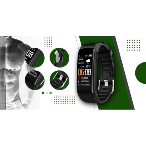 Smartwatch GIEWONT Czarno Zielony 2 Paski GW200-5 Giewont
