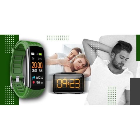 Smartwatch GIEWONT Czarno Zielony 2 Paski GW200-5 Giewont