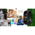 Smartwatch GIEWONT Czarno Zielony 2 Paski GW200-5 Giewont