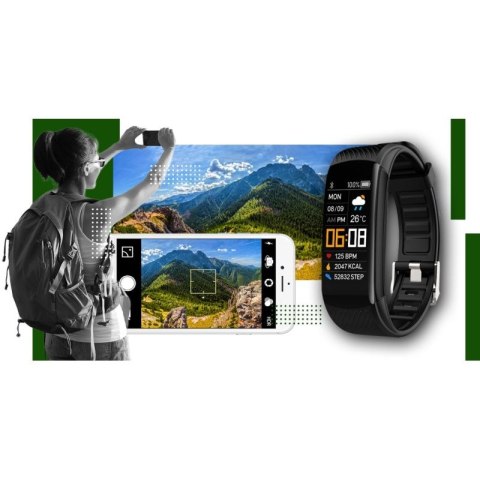 Smartwatch GIEWONT Czarno Zielony 2 Paski GW200-5 Giewont