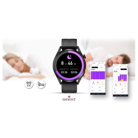 Smartwatch GIEWONT Vertex SmartCall GW450-1 Carbon/Carbon Silikon Giewont