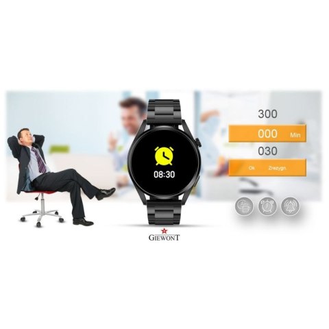 Smartwatch GIEWONT Vertex SmartCall GW450-1 Carbon/Carbon Silikon Giewont