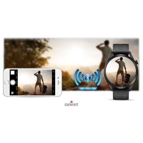 Smartwatch GIEWONT Vertex SmartCall GW450-1 Carbon/Carbon Silikon Giewont