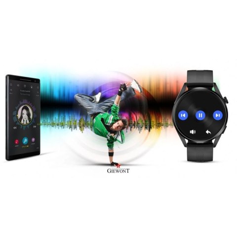 Smartwatch GIEWONT Vertex SmartCall GW450-1 Carbon/Carbon Silikon Giewont