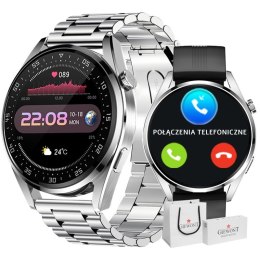 Smartwatch GIEWONT Vertex SmartCall GW450-4 Silver/Carbon Silikon Giewont