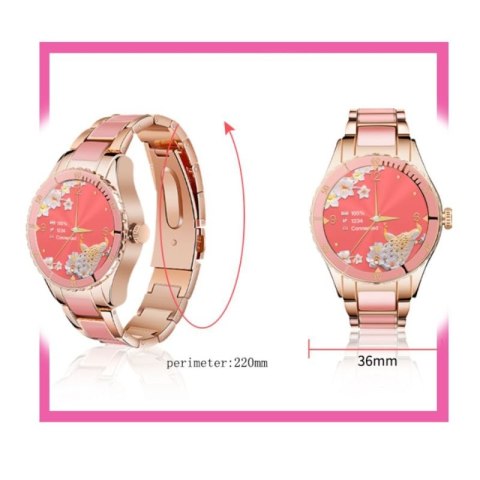 Smartwatch Damski Rubicon RNCE82 Różowy RUBICON