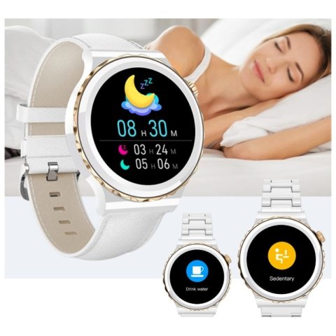 Smartwatch Damski Rubicon RNCE92 PRO White/2 x Pasek SMARUB171 RUBICON
