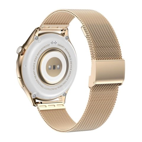 Smartwatch Damski Rubicon RNCF02-2 Złoty + Pasek Różowy RUBICON