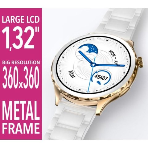 Smartwatch Damski Rubicon RNCF02-2 Złoty + Pasek Różowy RUBICON