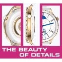 Smartwatch Damski Rubicon RNCF02-2 Złoty + Pasek Różowy RUBICON