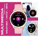 Smartwatch Damski Rubicon RNCF02-2 Złoty + Pasek Różowy RUBICON