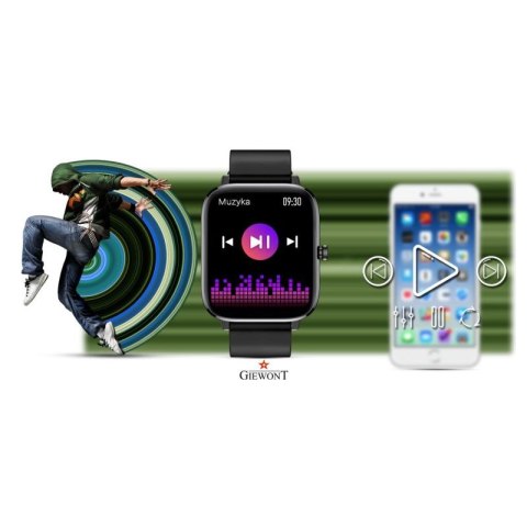 Smartwatch Giewont Czarny GW230-2 Giewont
