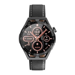 Smartwatch Rubicon RNCE88-1 Czarny- Czarny Pasek Silikonowy + Czarny Pasek Skórzany RUBICON