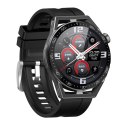 Smartwatch Rubicon RNCE88-1 Czarny- Czarny Pasek Silikonowy + Czarny Pasek Skórzany RUBICON
