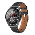 Smartwatch Rubicon RNCE88-1 Czarny- Czarny Pasek Silikonowy + Czarny Pasek Skórzany RUBICON