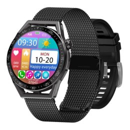 Smartwatch Rubicon RNCE88-2 Czarny- Czarny Pasek Silikonowy + Czarna Bransoleta RUBICON