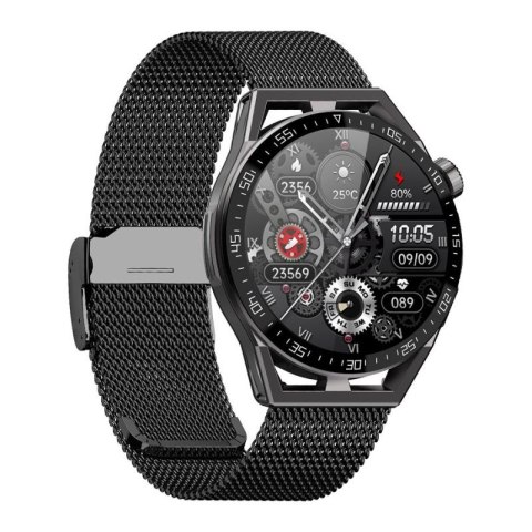 Smartwatch Rubicon RNCE88-2 Czarny- Czarny Pasek Silikonowy + Czarna Bransoleta RUBICON