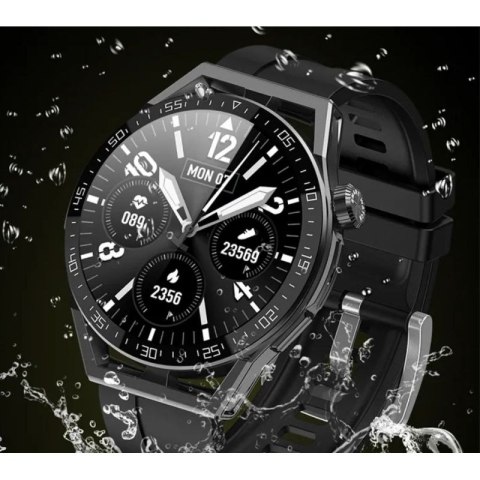 Smartwatch Rubicon RNCE88-2 Czarny- Czarny Pasek Silikonowy + Czarna Bransoleta RUBICON