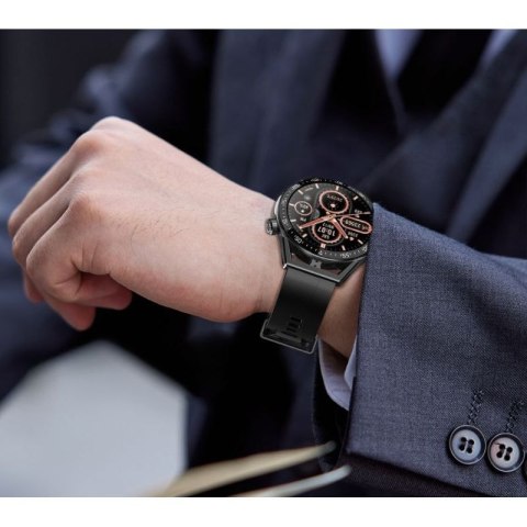 Smartwatch Rubicon RNCE88-2 Czarny- Czarny Pasek Silikonowy + Czarna Bransoleta RUBICON