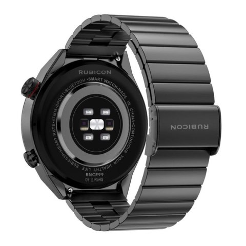 Smartwatch Rubicon RNCE99 Black Metal + Silicon SMARUB194 RUBICON