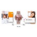 Smartwatch Damski VELTORI VT320-1 Złota Bransoleta + Różowy Pasek Silikonowy VELTORI
