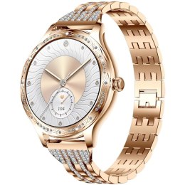 Smartwatch Damski VELTORI VT350-1 Bransoleta Różowe Złoto VELTORI